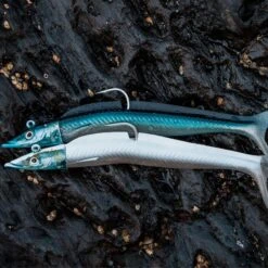 COMBO Leurres Souples Shad Lançon EELO 200 48gr NATURAL -Pêche En Mer Boutique combo leurres souples shad lancon eelo 200 48gr natural 3