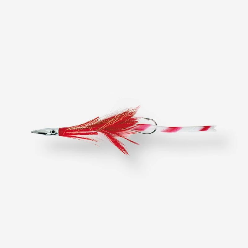 Williamson Leurre Diamond Jet Feather Red White Pêche à La Traine 1 Williamson Leurre Diamond Jet Feather Red White Pêche à La Traine