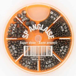 Plomb Pêche Au Coup BOITE 8 CASES PLOMB FENDUS