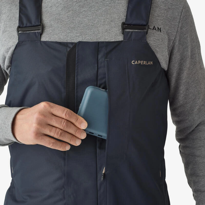 Salopette De Pêche Imperméable Chaude Homme - FO 500 TH Grise 5 Salopette De Pêche Imperméable Chaude Homme - FO 500 TH Grise – Image 5