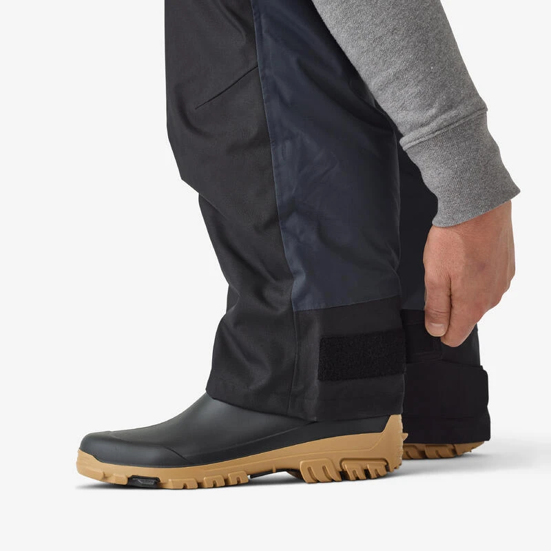 Salopette De Pêche Imperméable Chaude Homme - FO 500 TH Grise 7 Salopette De Pêche Imperméable Chaude Homme - FO 500 TH Grise – Image 7