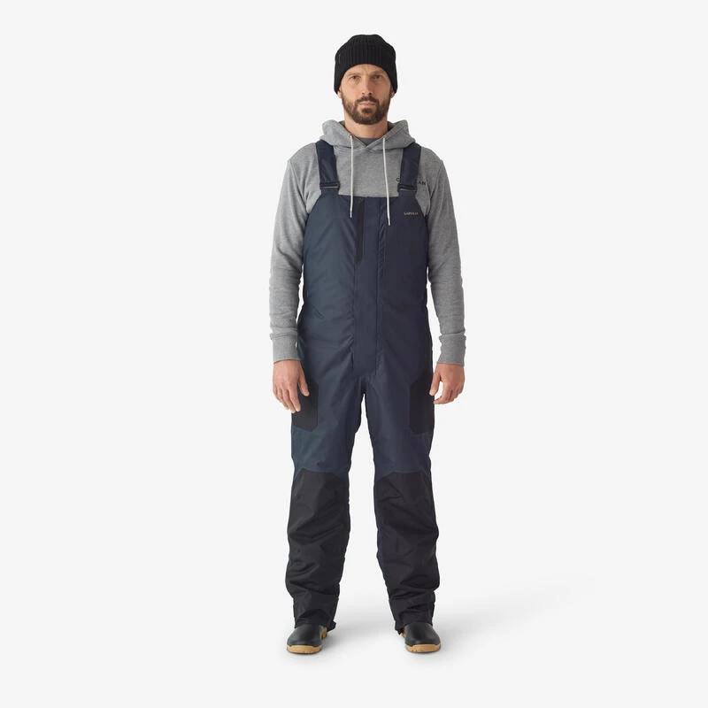 Salopette De Pêche Imperméable Chaude Homme - FO 500 TH Grise 1 Salopette De Pêche Imperméable Chaude Homme - FO 500 TH Grise